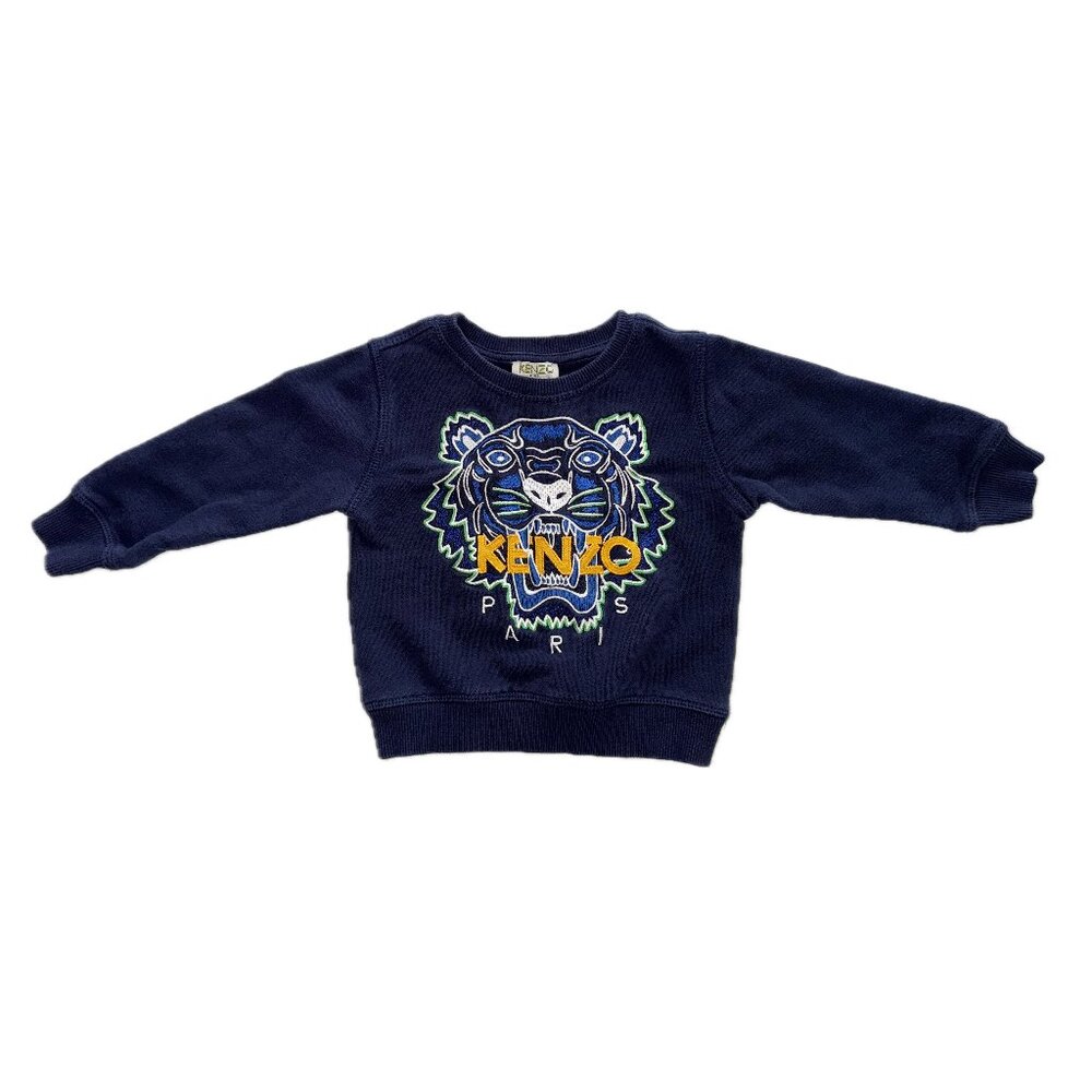 Kenzo Navy Blue Tiger Sweatshirt, 2T